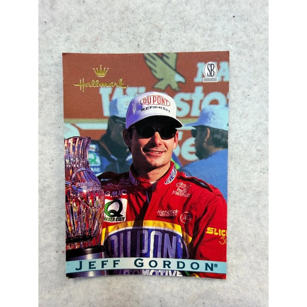 New Hallmark 1997 Jeff Gordon Stock Car Champions Ornament Series 1 Trading Card